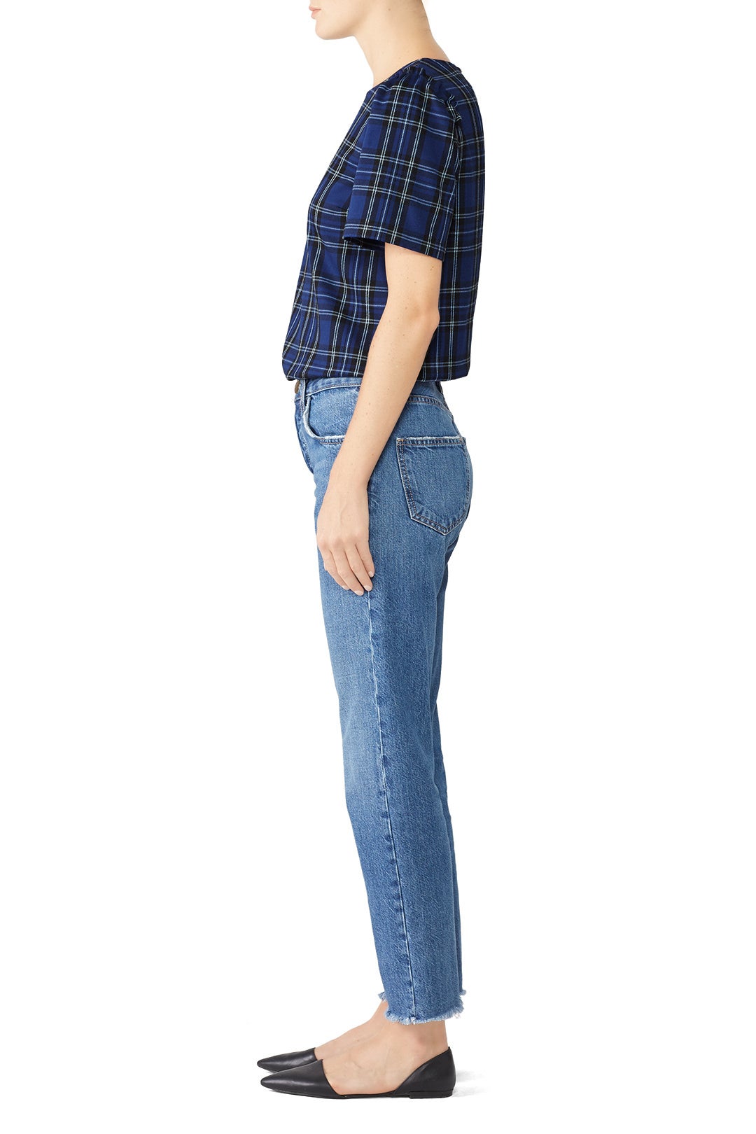 Plaid Puff Sleeve Blouse by Draper James 1