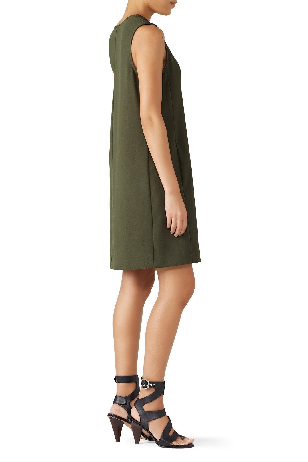Olive Pleat Front Dress by Fifteen Twenty 1