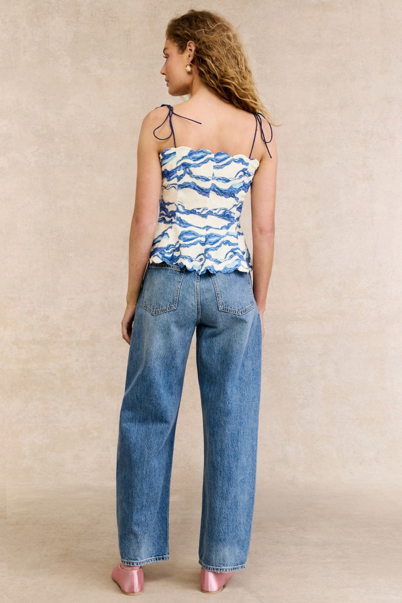 Yara Print Tie Tank by Hofmann Copenhagen - Photo 2