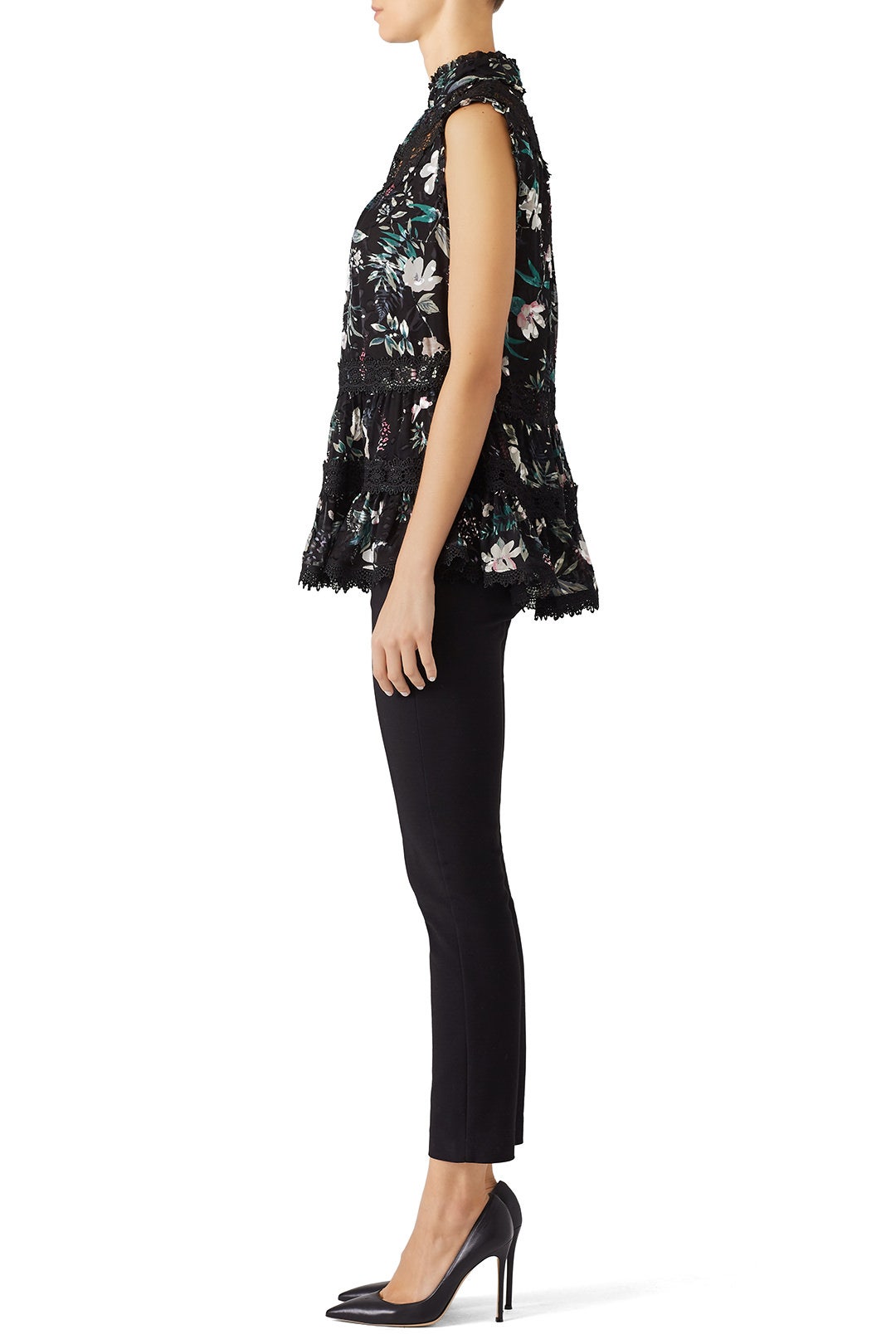 Black Botanical Top by kate spade new york 2