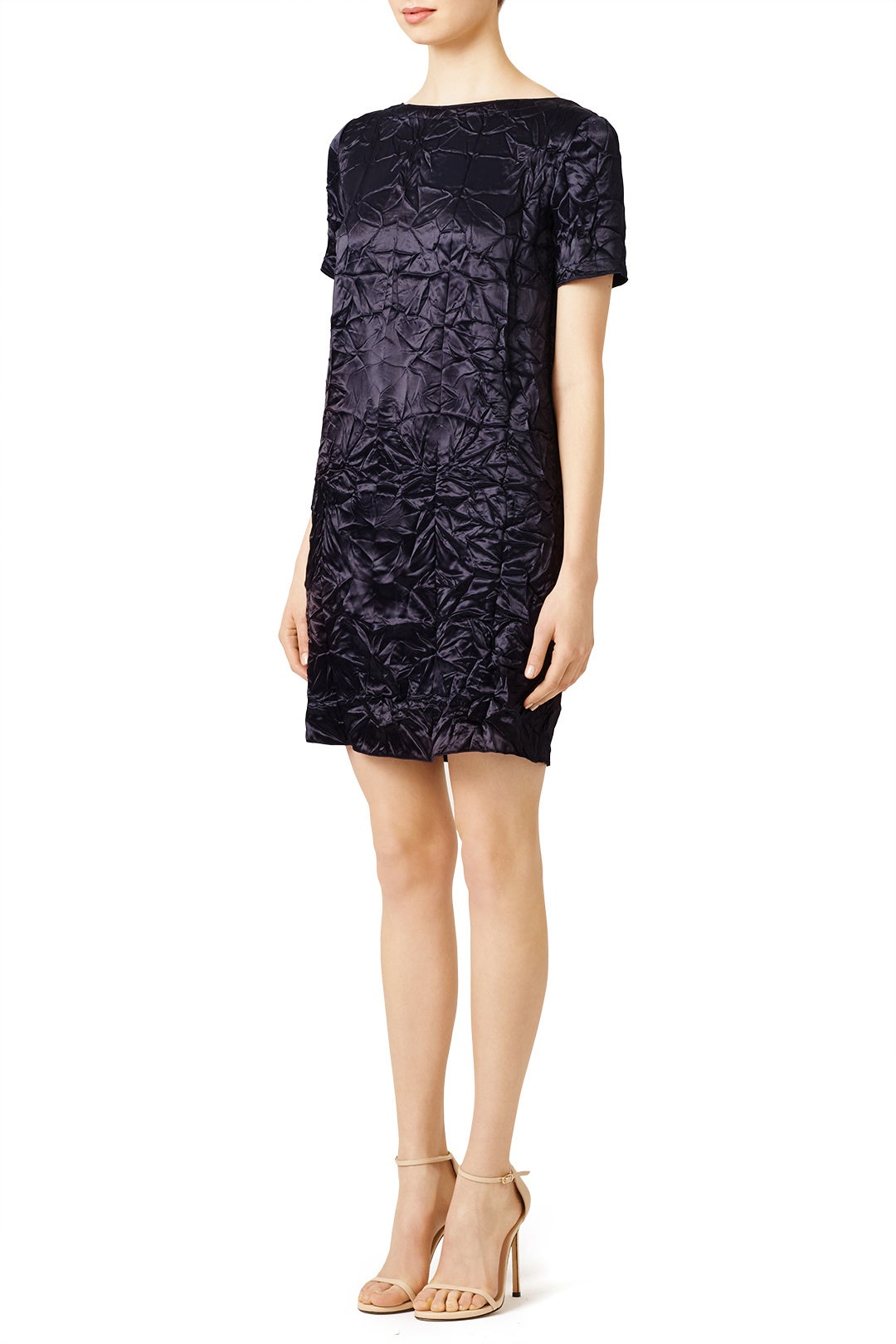 Navy Crinkle Dress by Nina Ricci 1