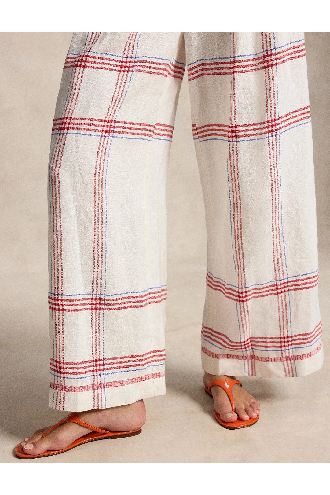 Linen Wide Leg Pants by Polo Ralph Lauren 1