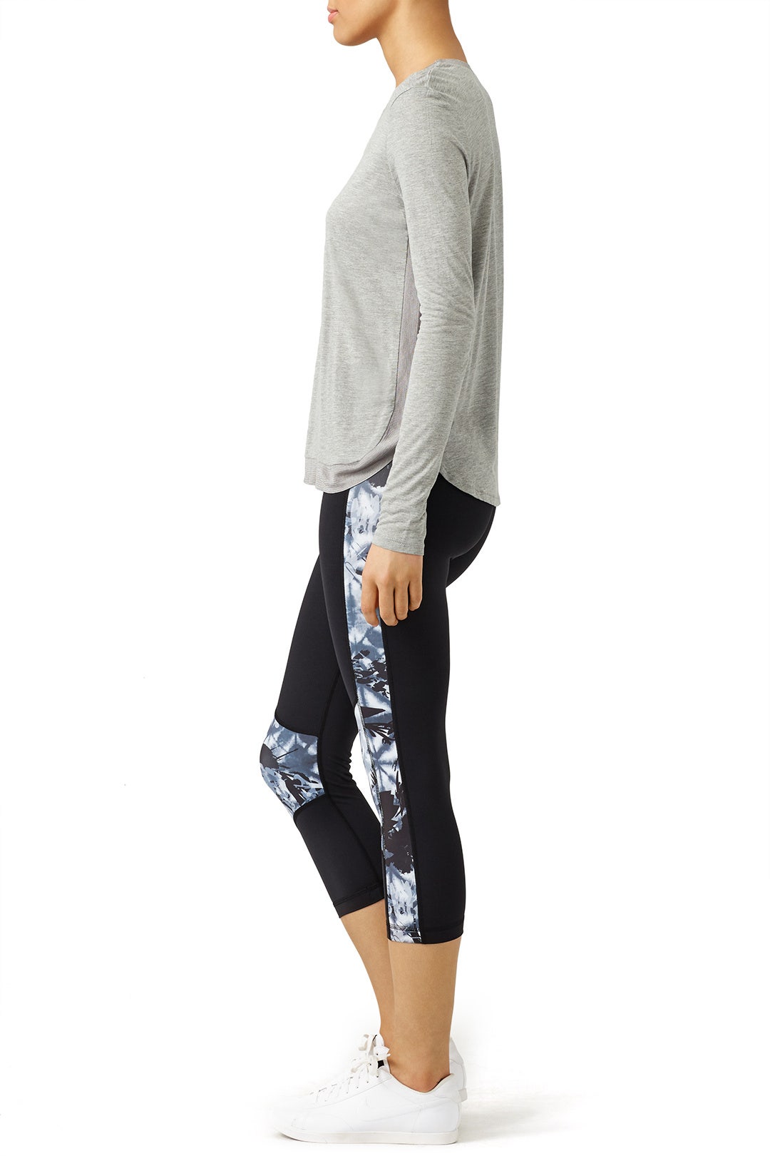 Palm Shadow Blocked Crop Leggings by ALALA 1