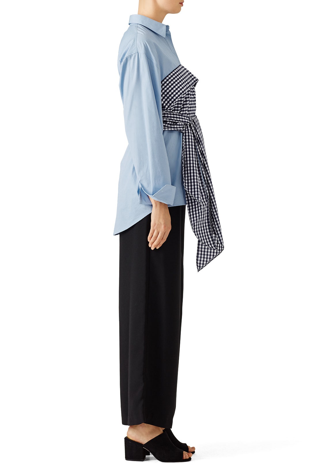 Mix Print Tie Blouse by Cedric Charlier 2