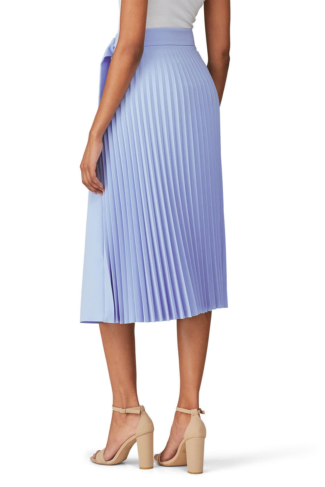 Light Blue Pleated Skirt by NISSA | Rent the Runway