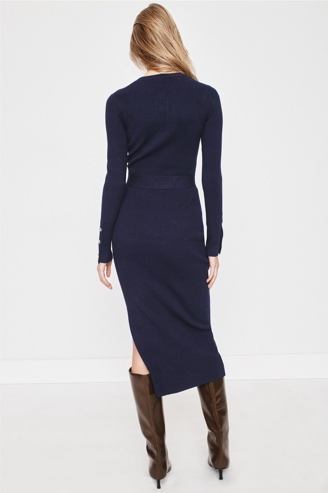 Willa Ribbed Midi Dress by Reiss 2