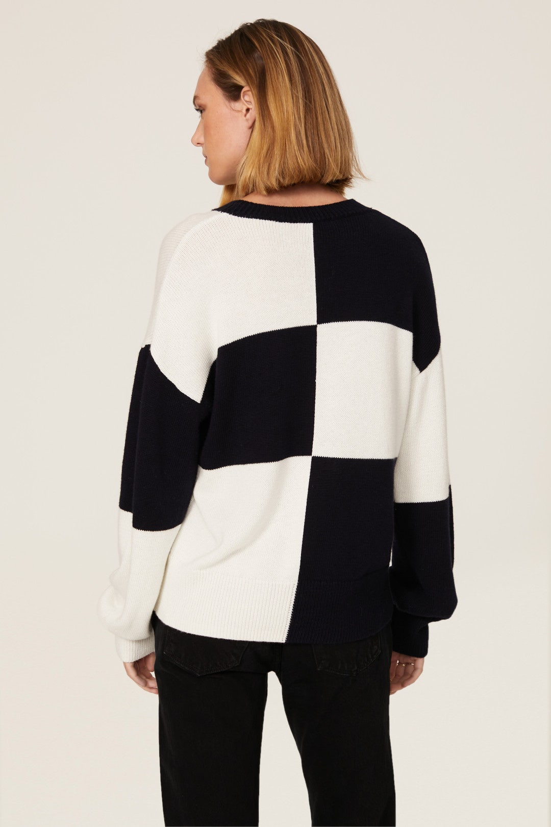 Tic Tac Toe Sweater by Staud 2