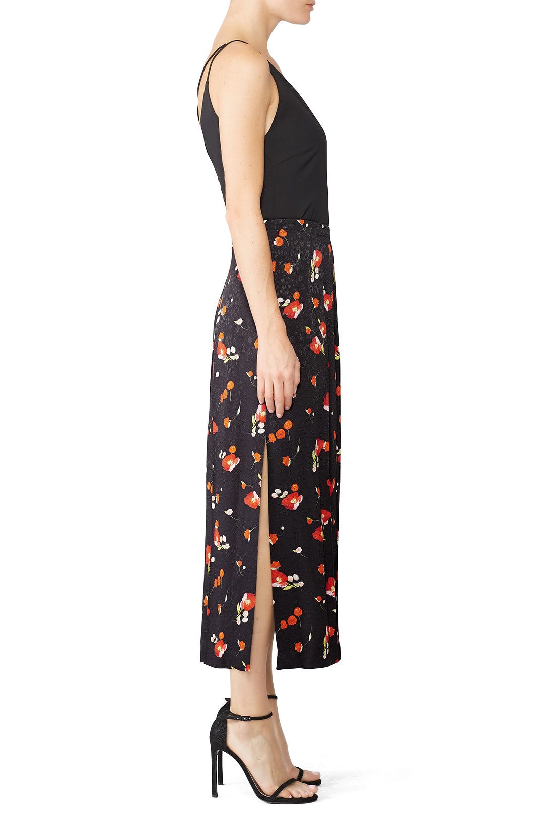 Keely Floral Midi Skirt by Vilshenko 2
