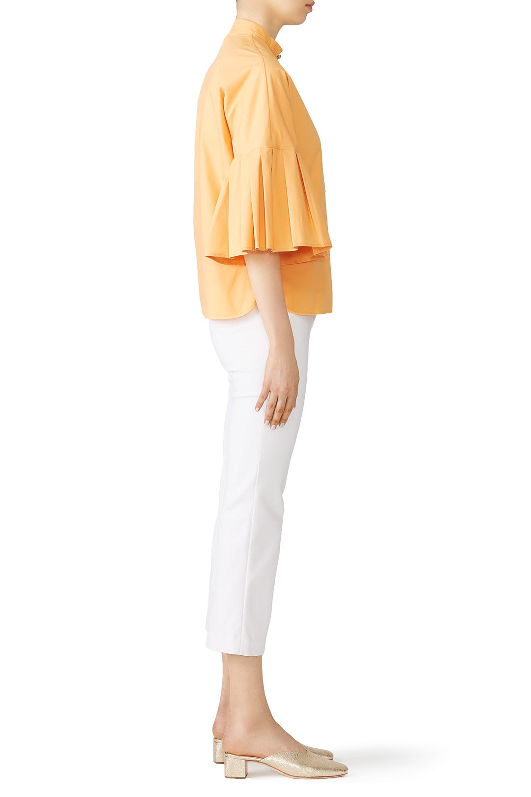 Pleated Poplin Shirt by Genny 2