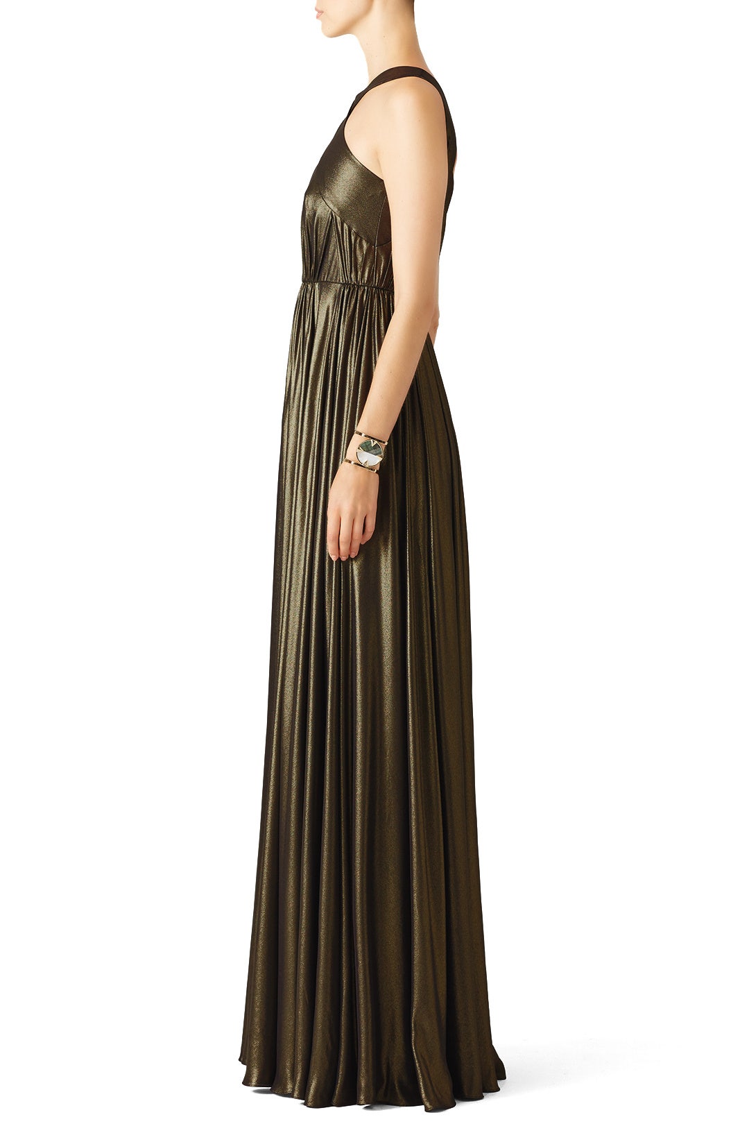 Bronze Flow Gown by HALSTON 2