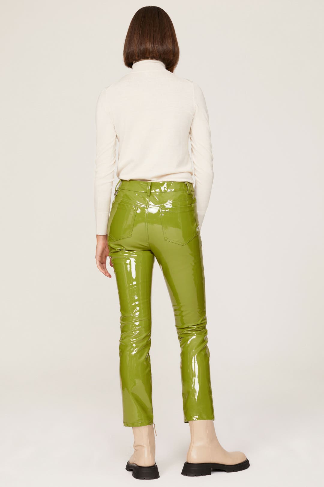 Green Straight Leg Pants by SIMONMILLER | Rent the Runway