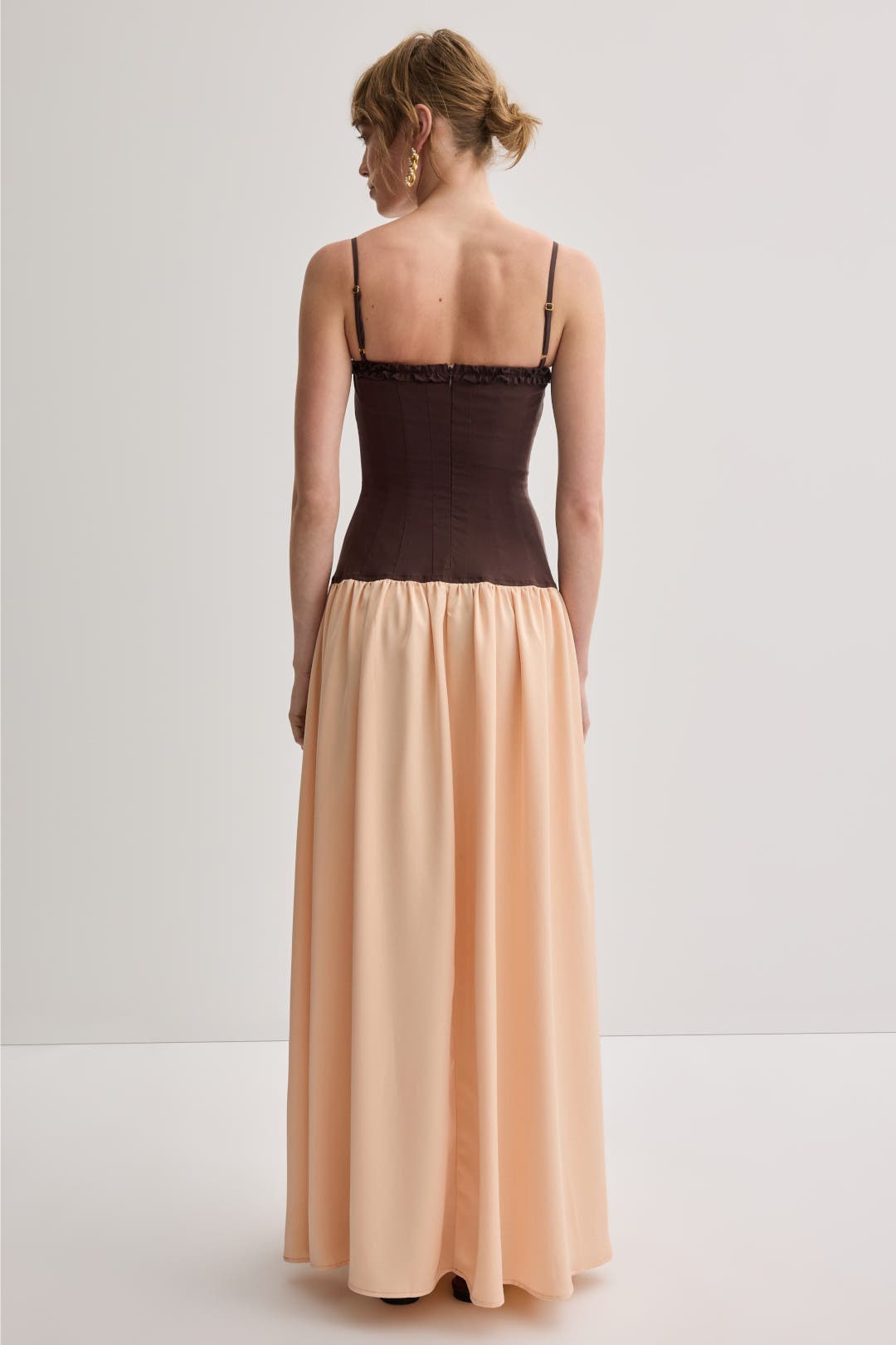 Ruffle Corset Maxi Dress by WEWOREWHAT | Rent the Runway
