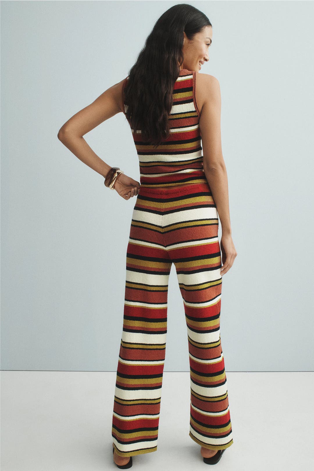 Earth Stripe Textured Knit Pants by Zulu & Zephyr | Rent the
