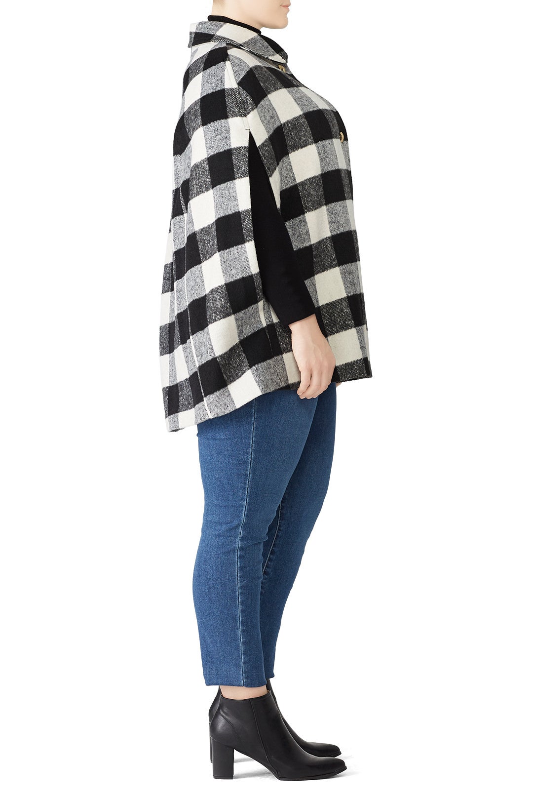 Black Buffalo Check Cape by Draper James X ELOQUII 1