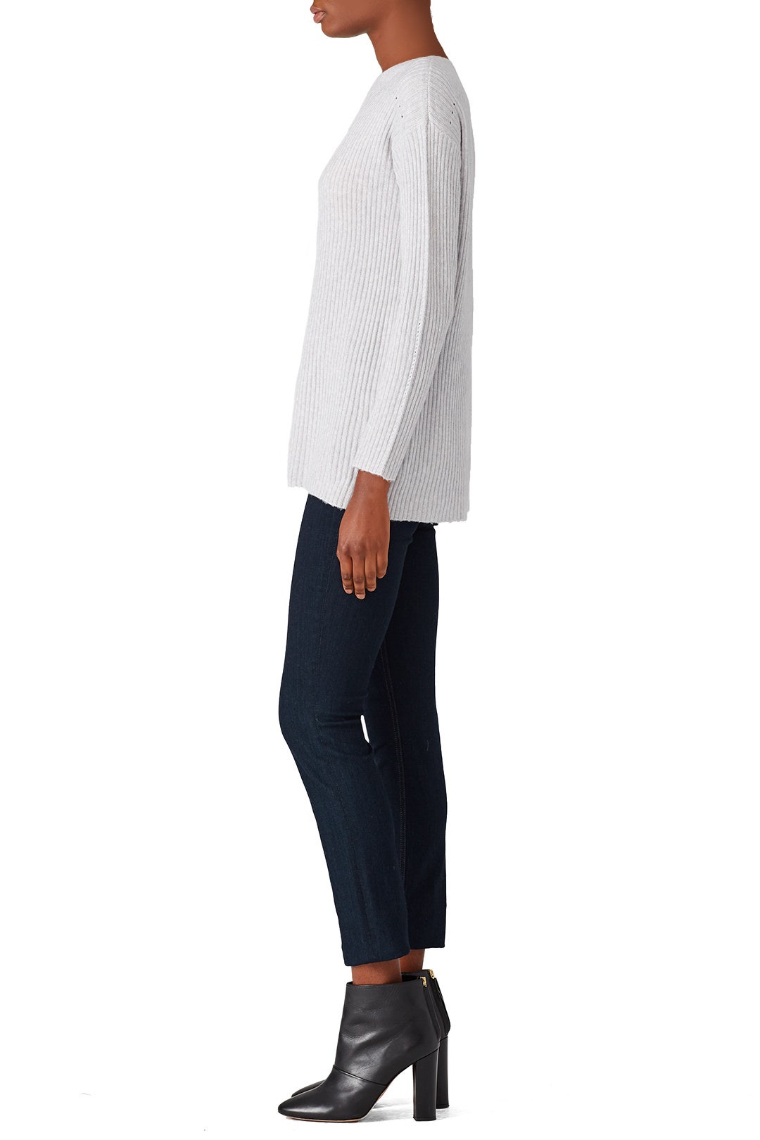 Light Gray Ribbed Tunic by Michael Stars 1