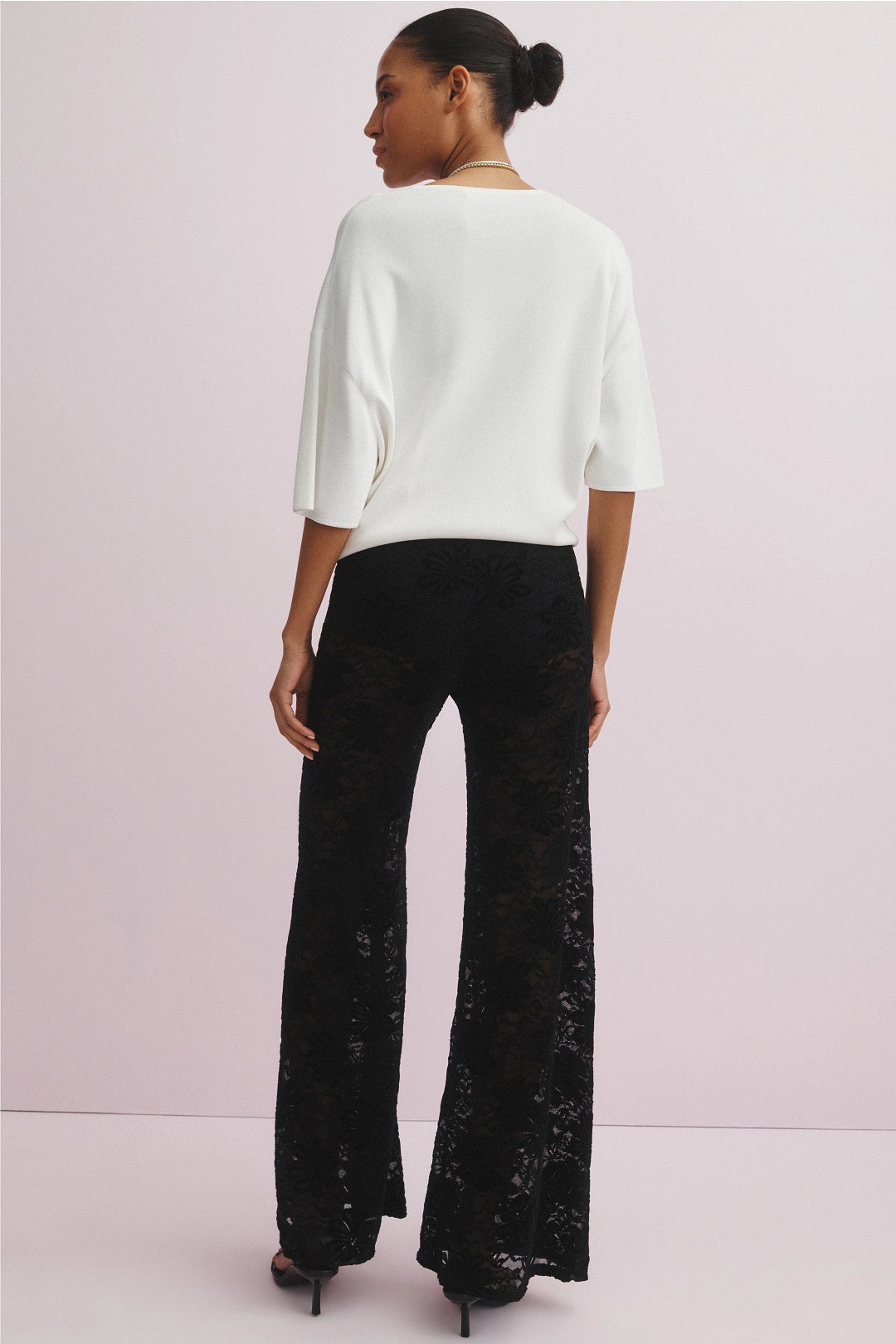 Fleur Lace Palazzo Pants by Nightcap 2