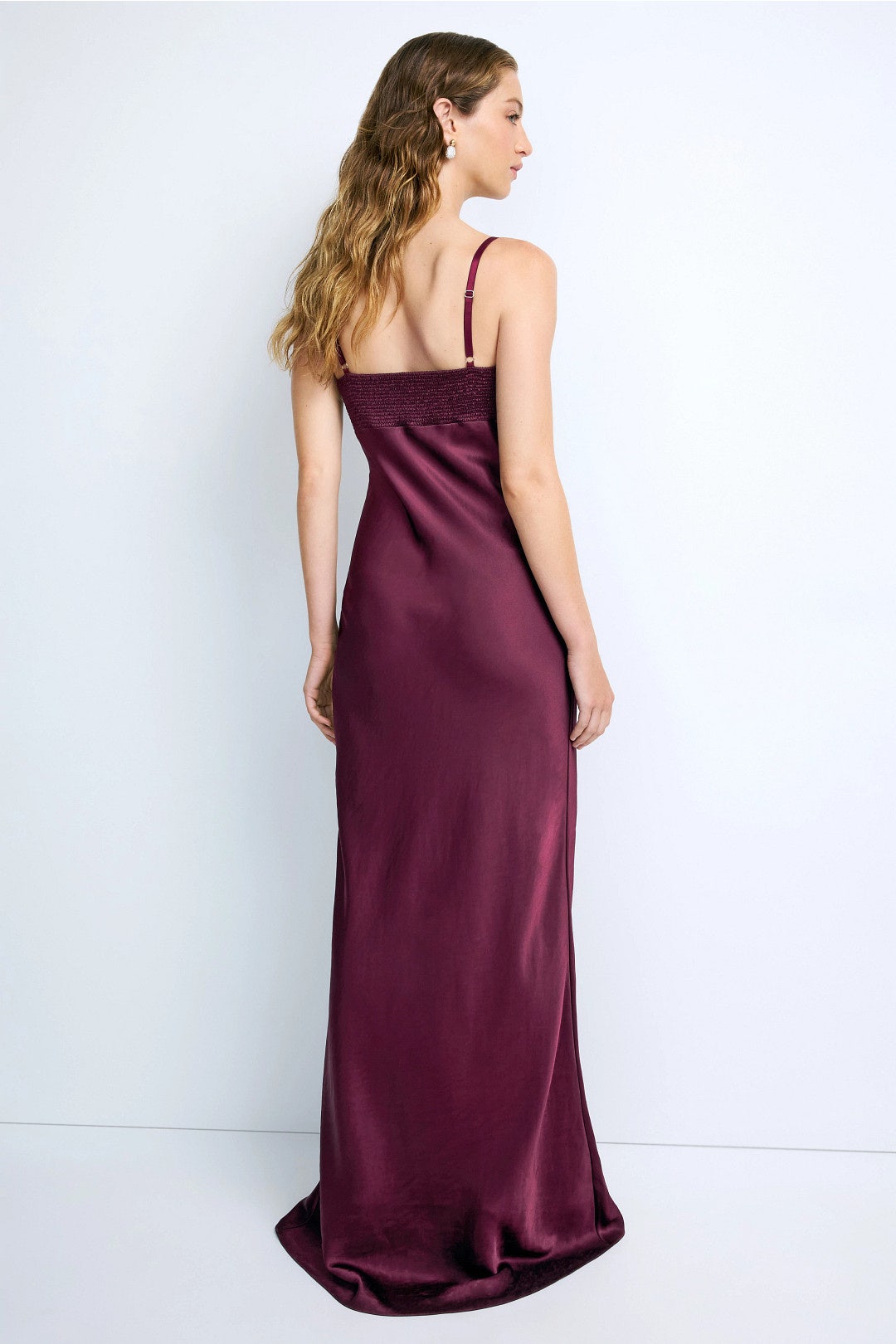 Aubergine Silk Gown