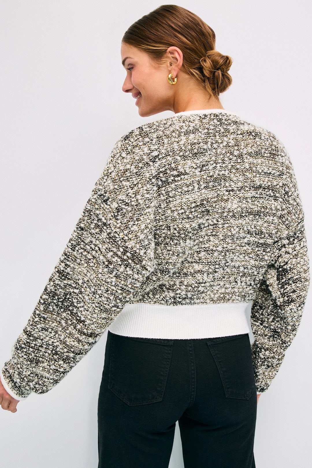 Flelani Speckled Cardigan by BOSS 2