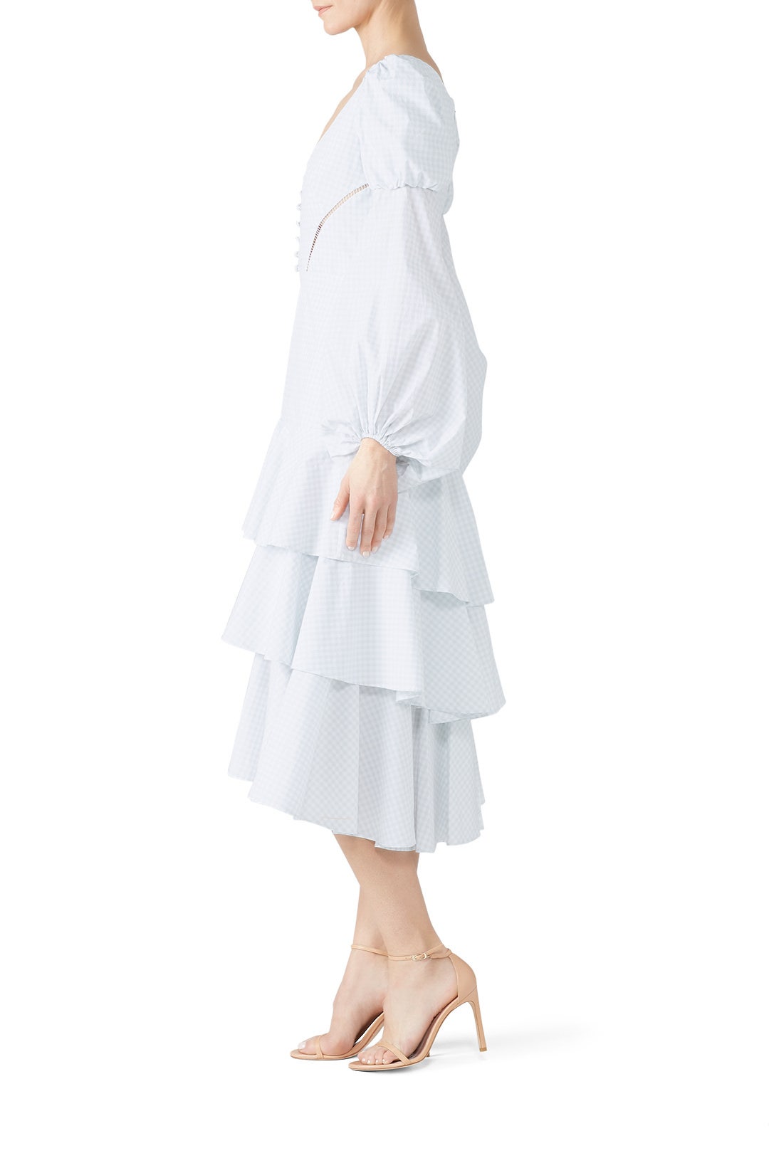 Gingham Poplin Midi Dress by SIMKHAI 1