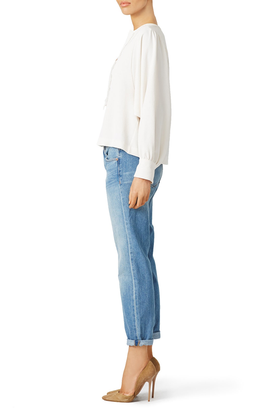 Off White Peasant Top by See by Chloé 1