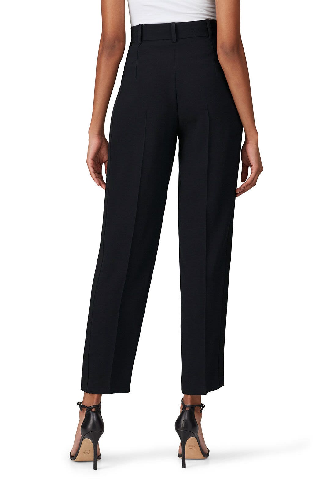 Black Ankle Tuxedo Pants by Emporio Armani 2