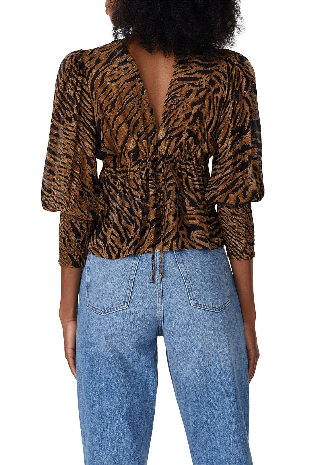 Tiger Print Blouse by GANNI 2