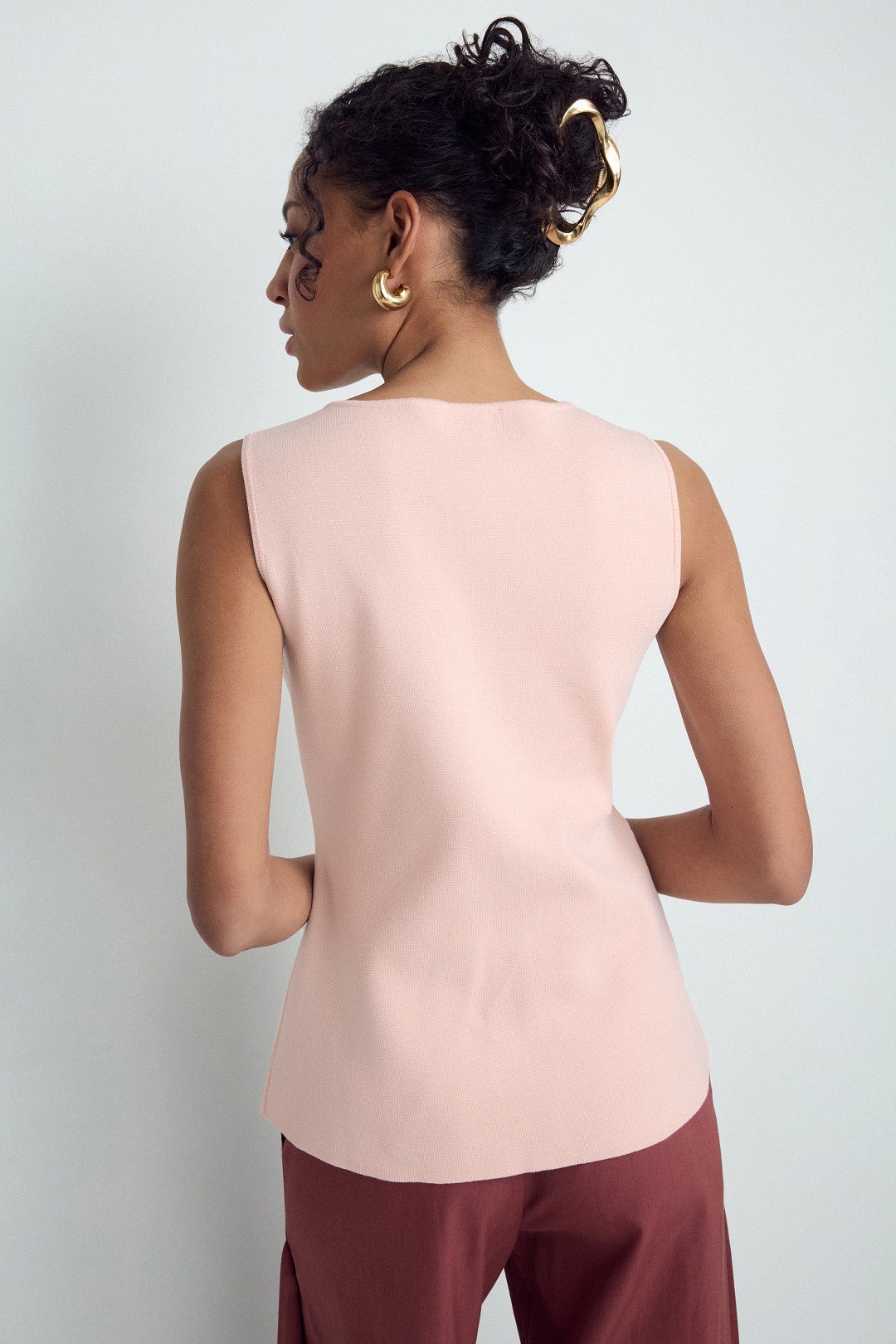 Sleeveless Crew Neck Button Down Vest by Ted Baker London 2