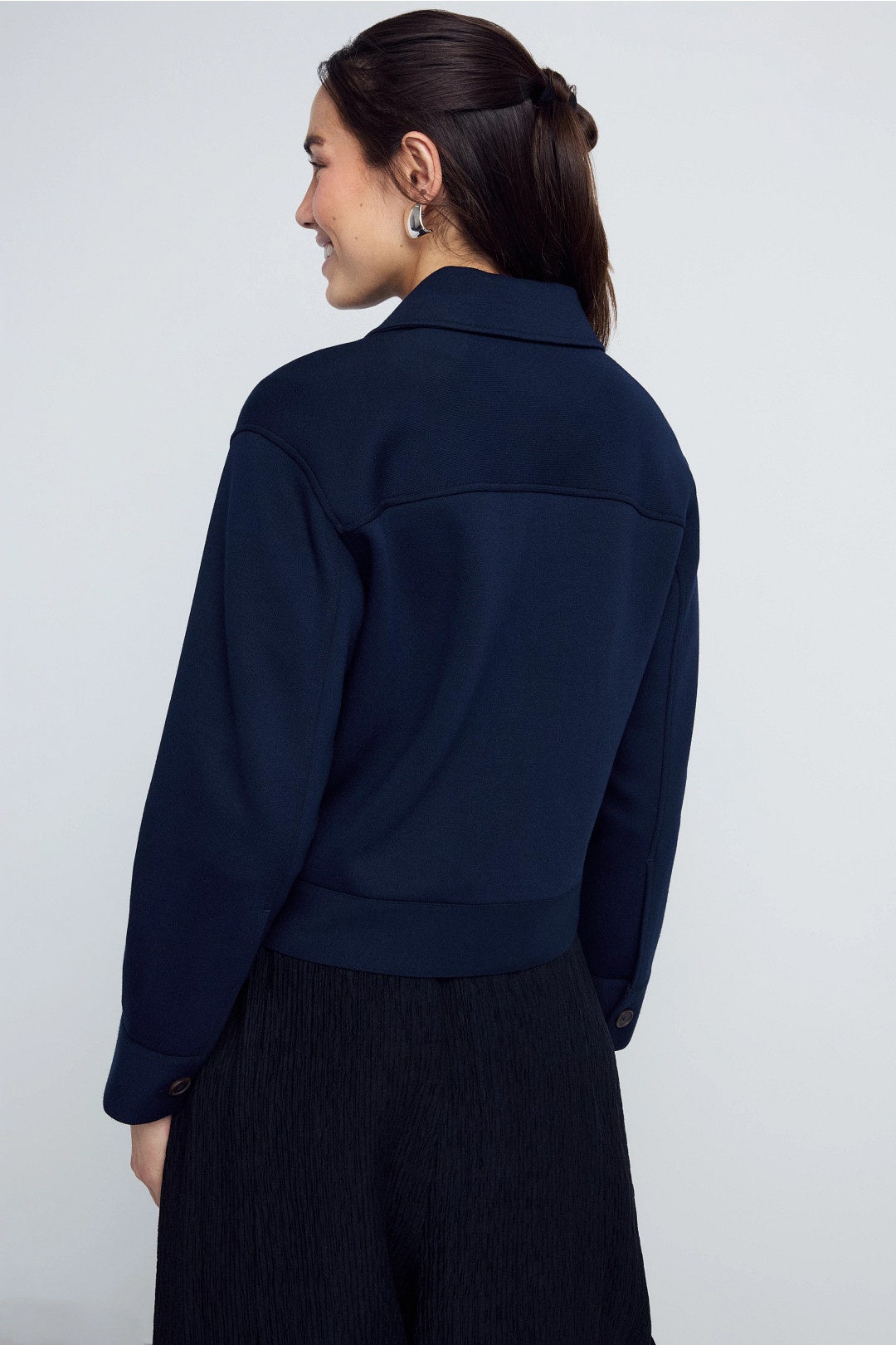 Lightweight Button Up Cropped Jacket by VINCE. 2