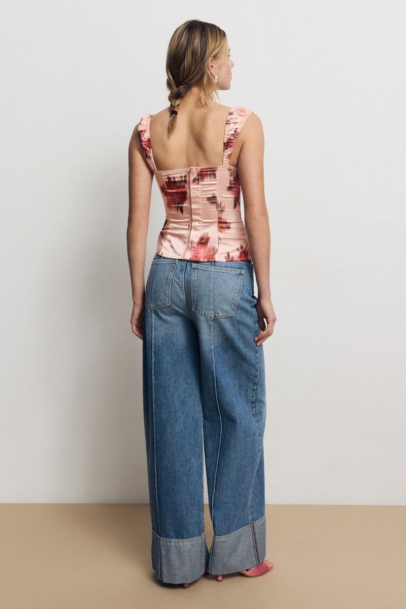Wide Strap Ruched Cup Corset by WEWOREWHAT - Photo 2