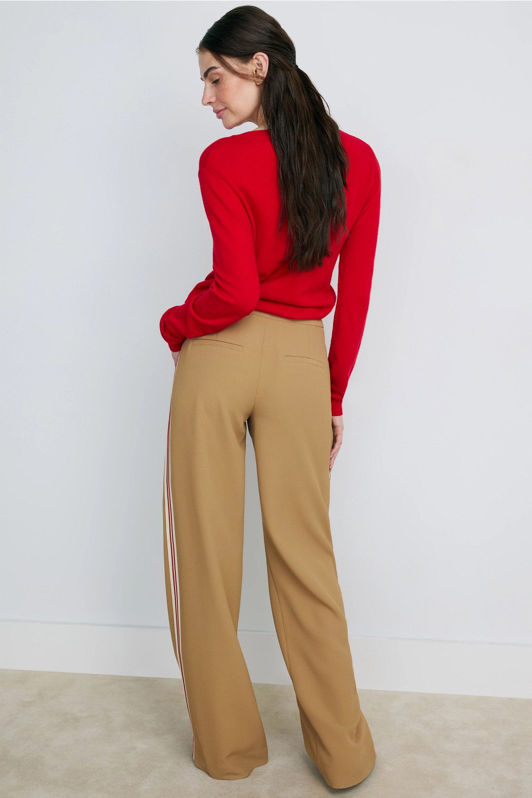 Eugene Track Stripe Pants by Veronica Beard 2