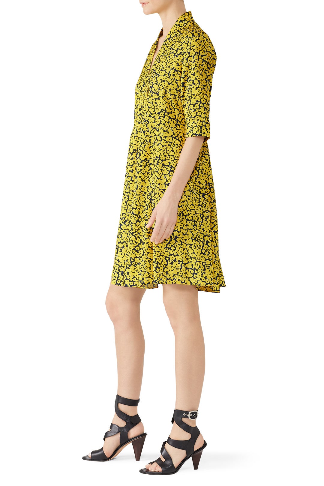 Short Sleeve Scarf Neck Dress by Derek Lam 10 Crosby x RTR 2