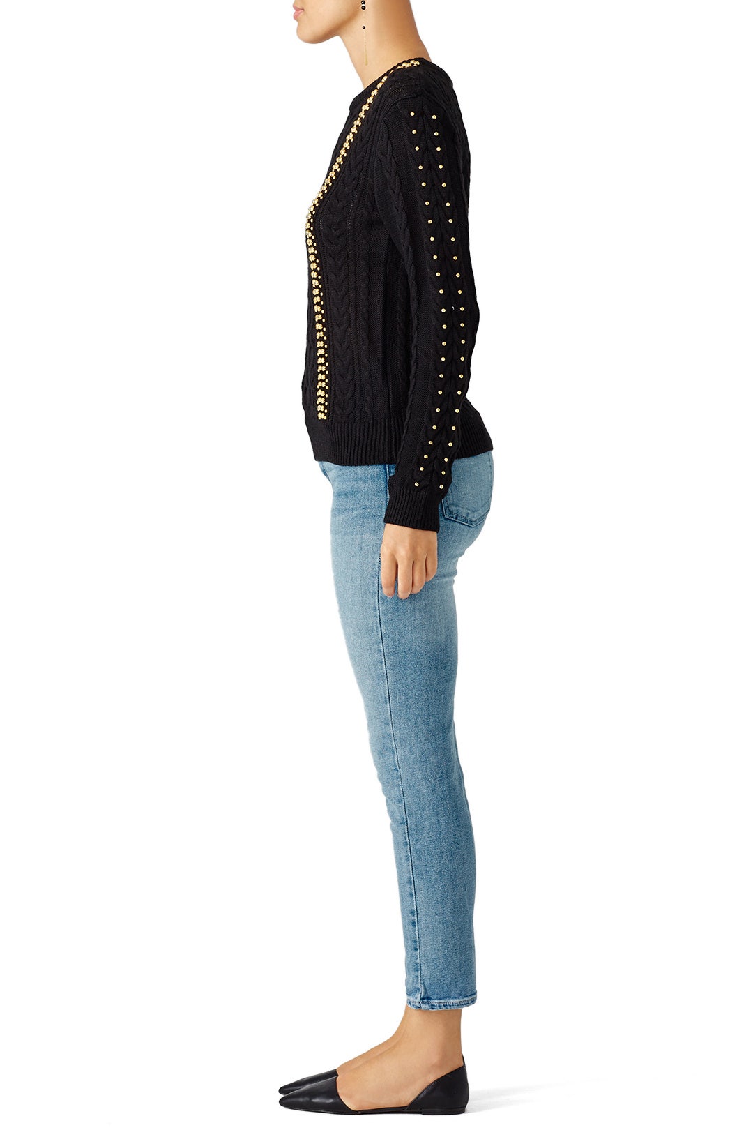 Black Woven Sweater by Endless Rose 1