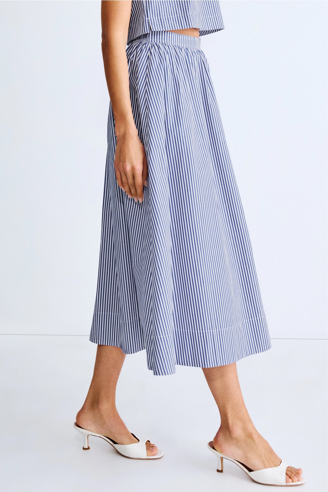 Pinstripe Midi Skirt by Peter Som x RTR 1