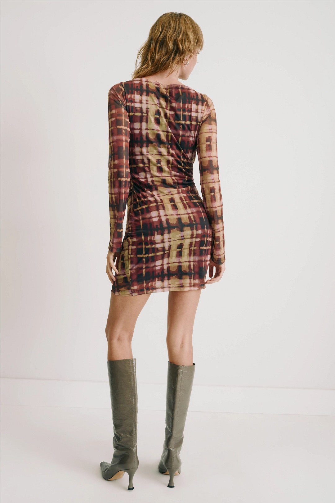Quinn Plaid Mini Dress by west of. 2