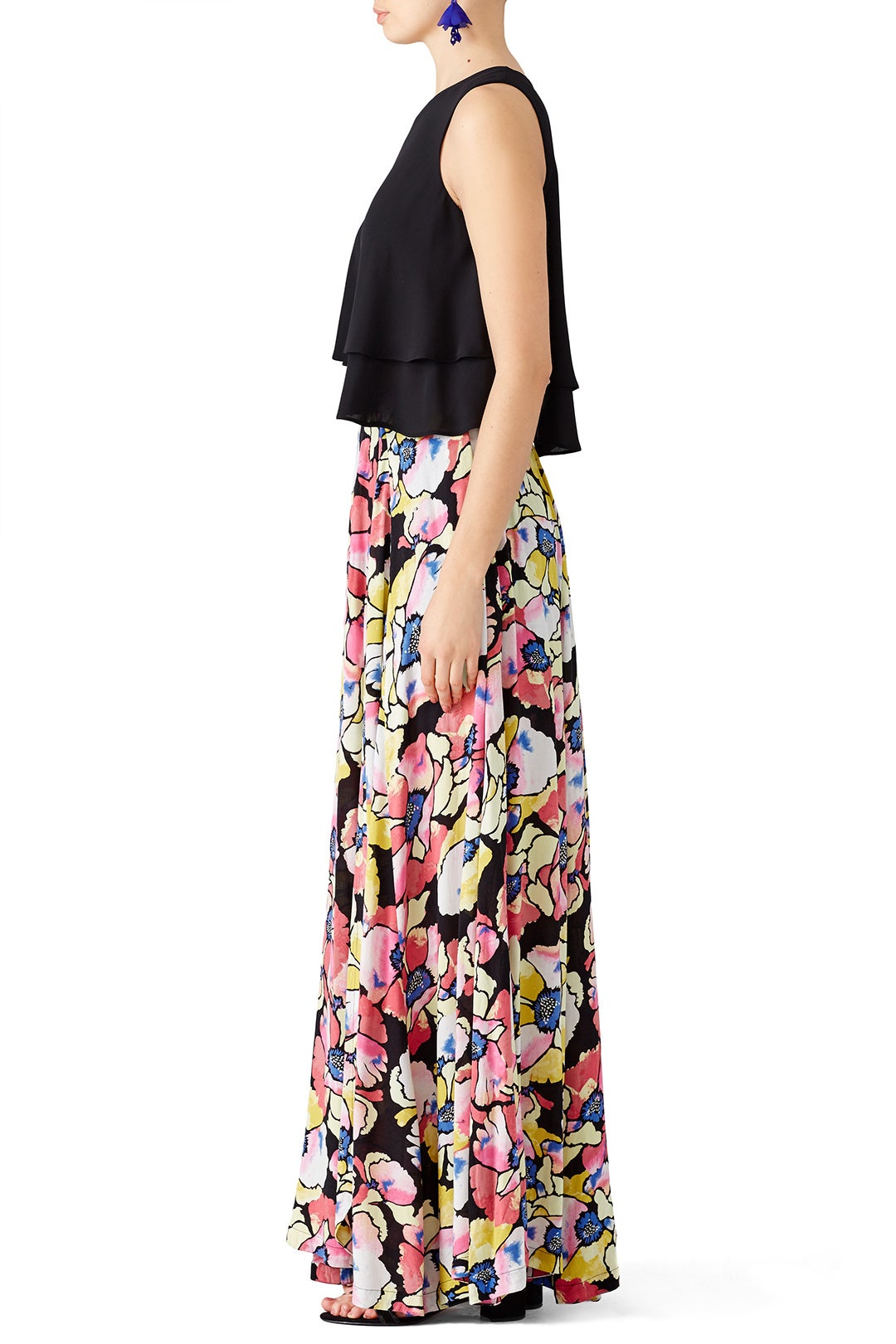 Black Hot Tropics Maxi Skirt by Free People 2
