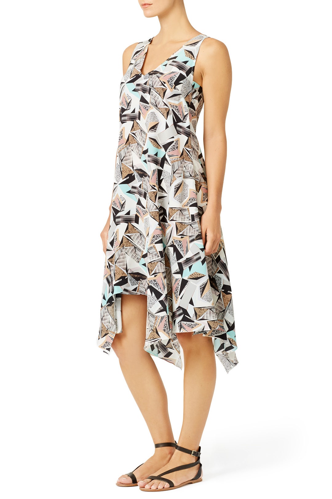 Geo Henley Dress by Hunter Bell 1