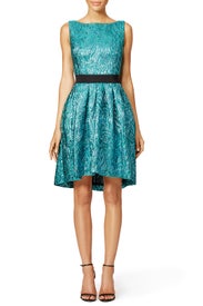 Shimmering Teal Dress by Christian Pellizzari