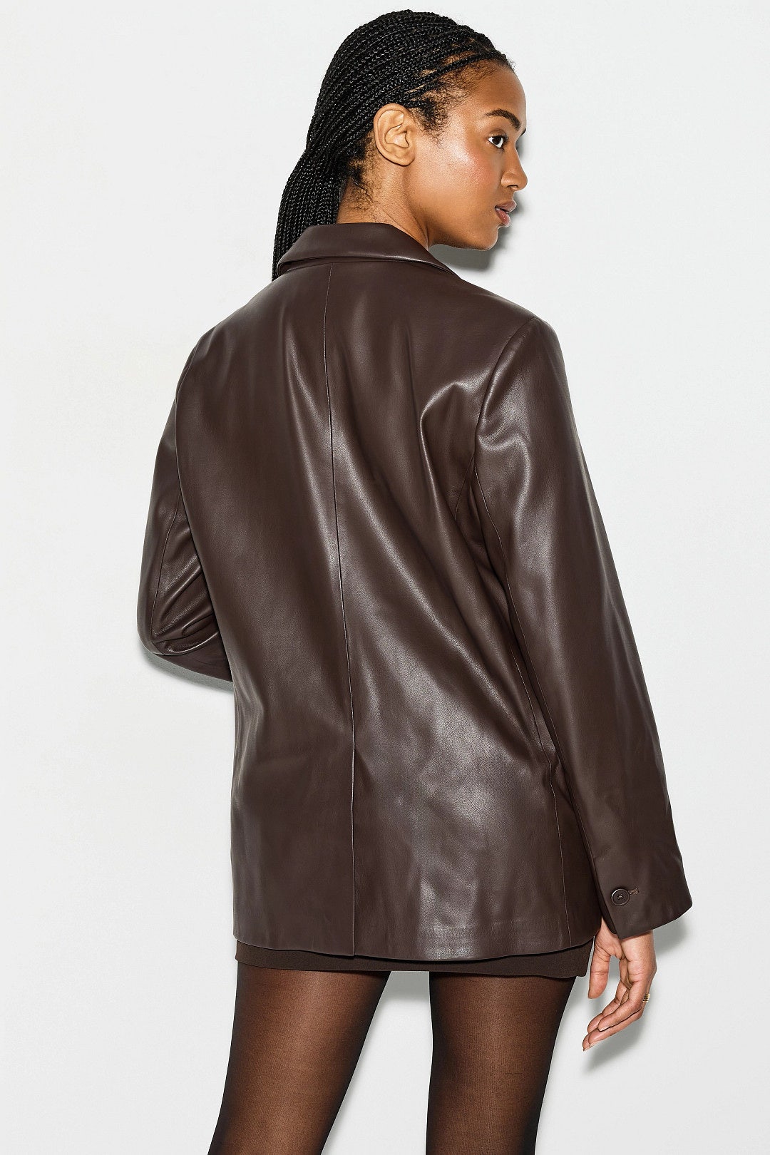 Regan Faux Leather Blazer by Fifteen Twenty 2