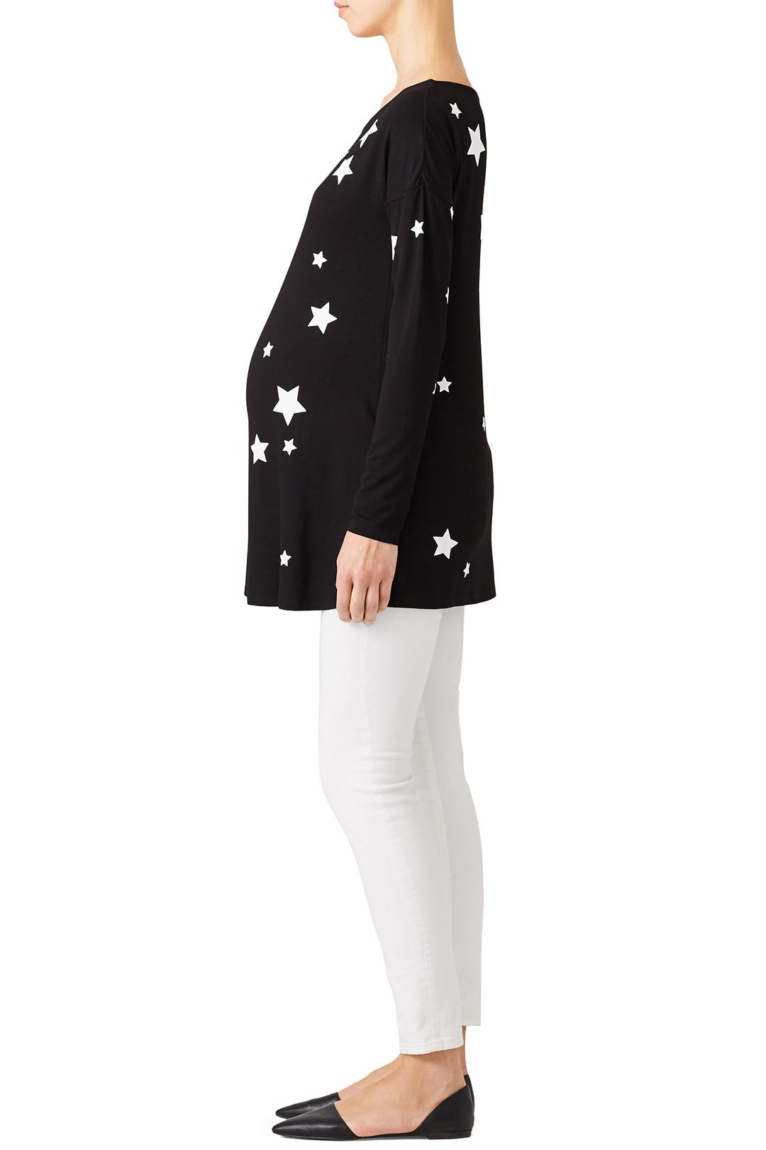 Black Rosie Maternity Top by Isabella Oliver 1