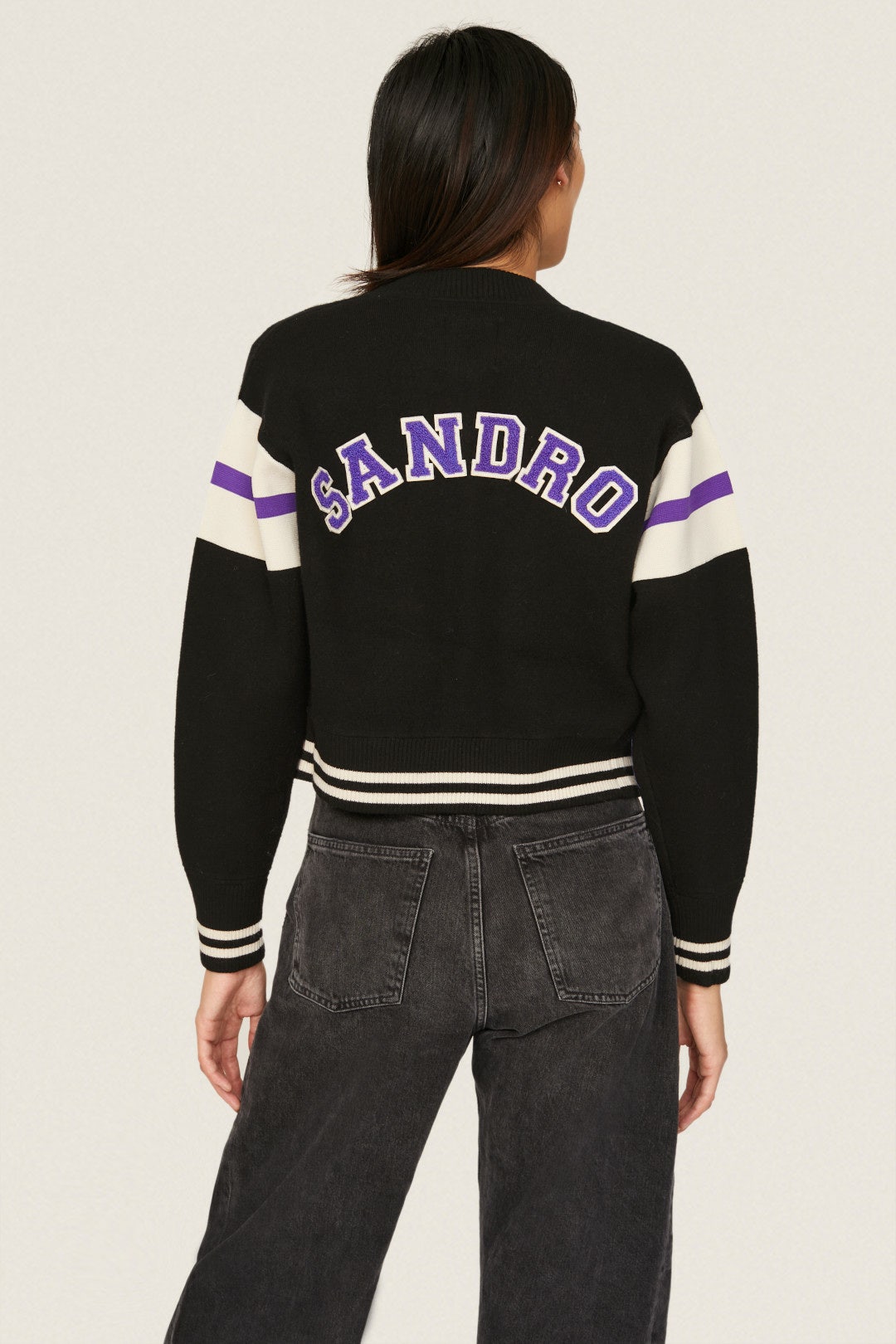Ashton Varsity Cardigan by Sandro 2