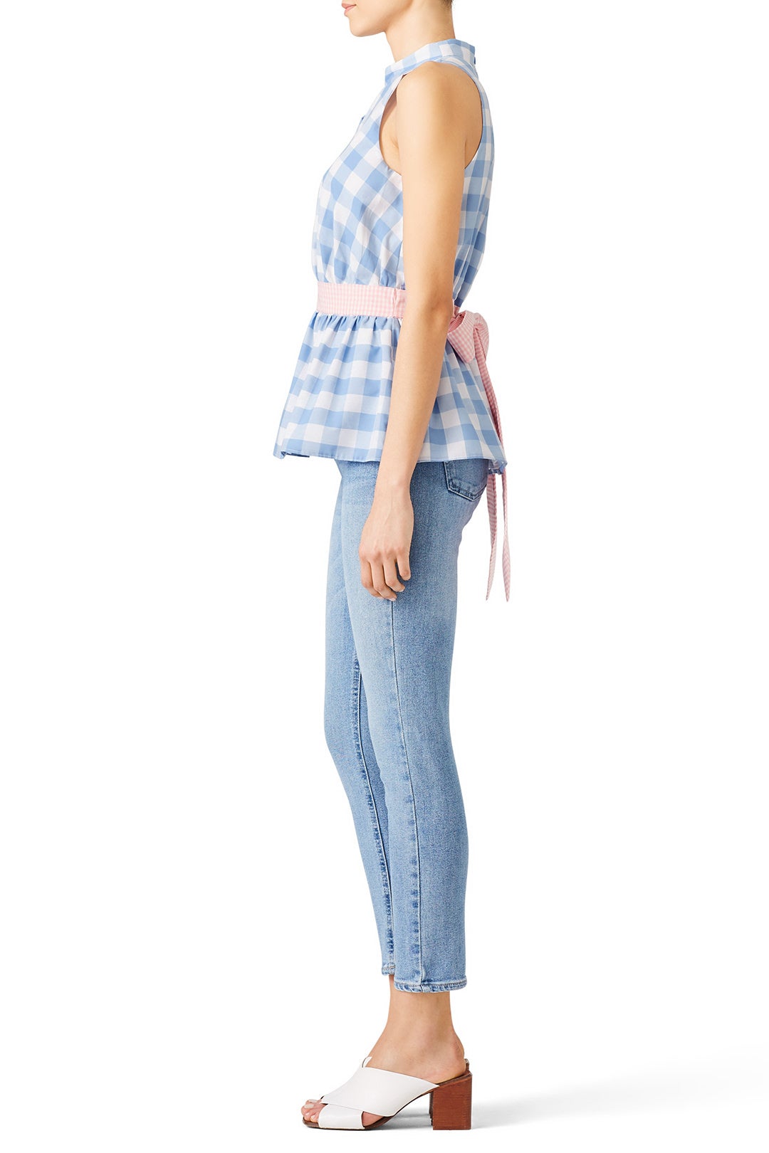 Blue Gingham Yael Top by Viva Aviva 2