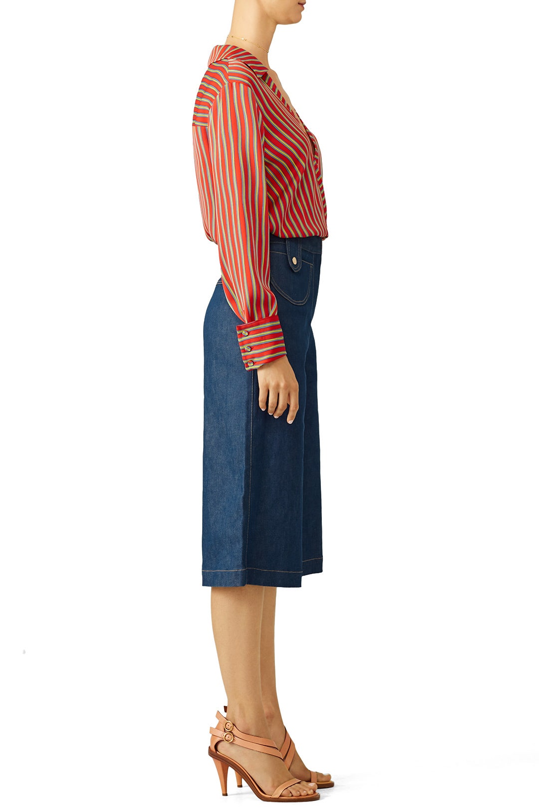 Red Stripe Wrap Top by Diane von Furstenberg 2