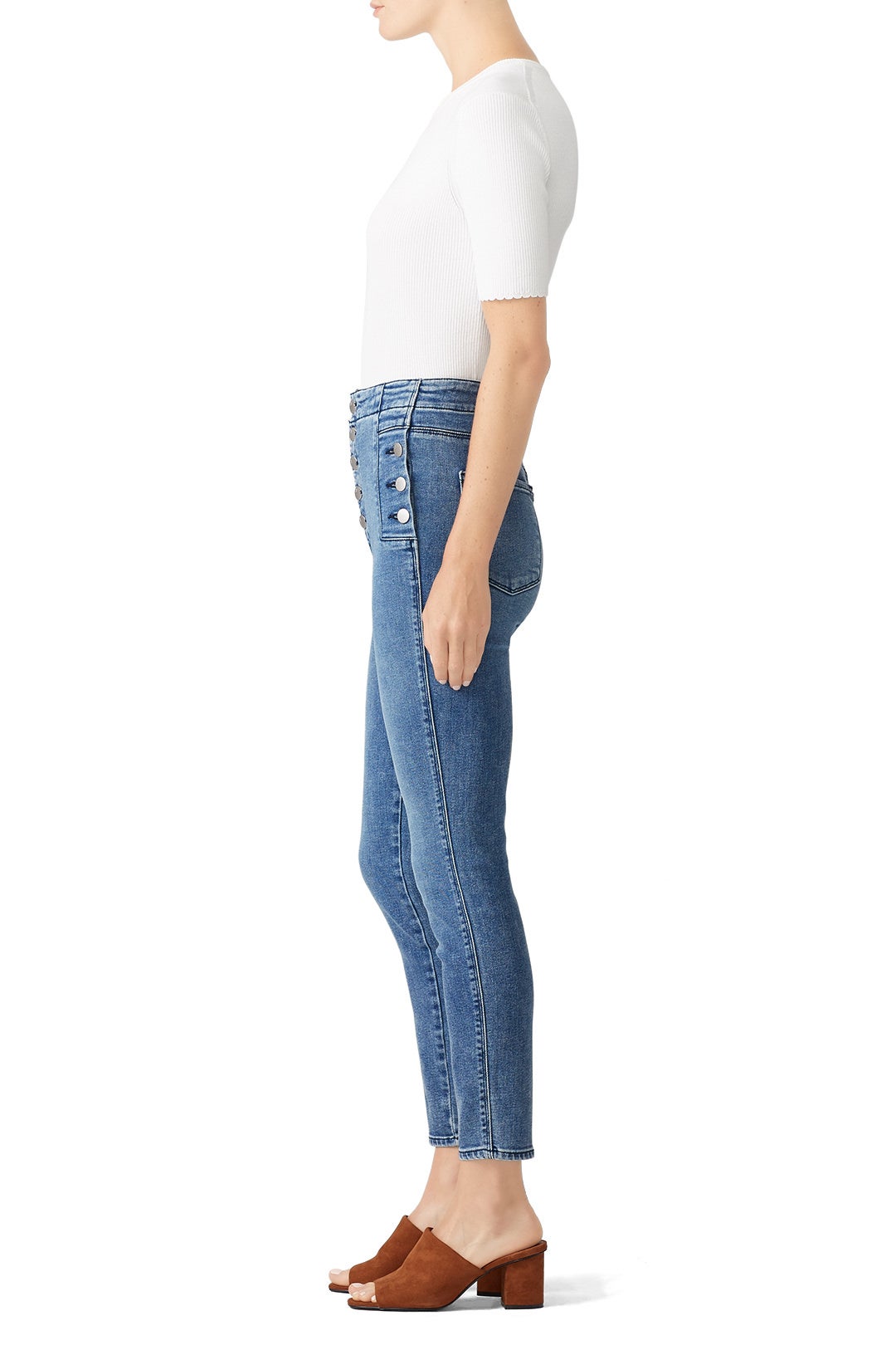 Natasha High Crop Skinny Jeans by J BRAND 2