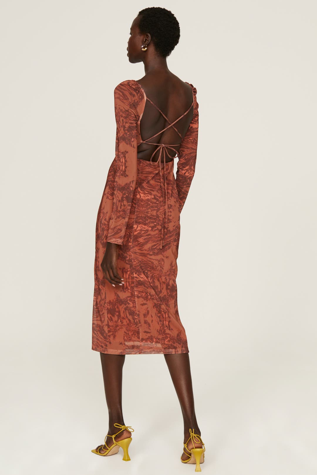 Open Back Midi Dress by Louna | Rent the Runway