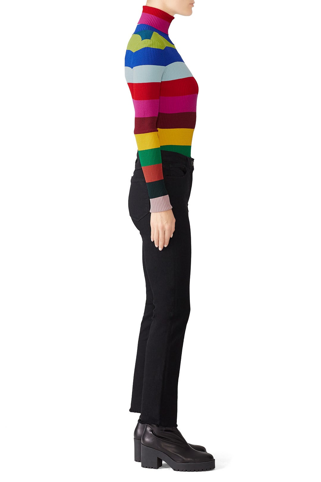 Rib Turtleneck Pullover by Milly 1