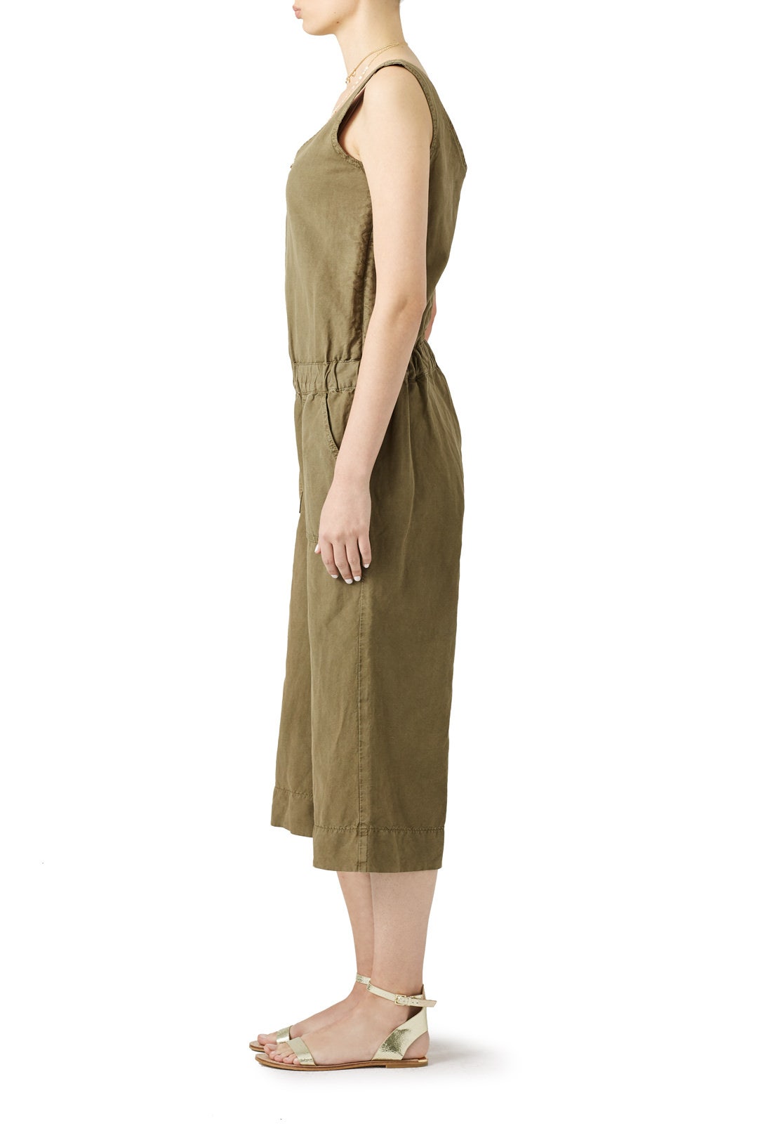 Khaki Anusha Jumpsuit by Deby Debo 2