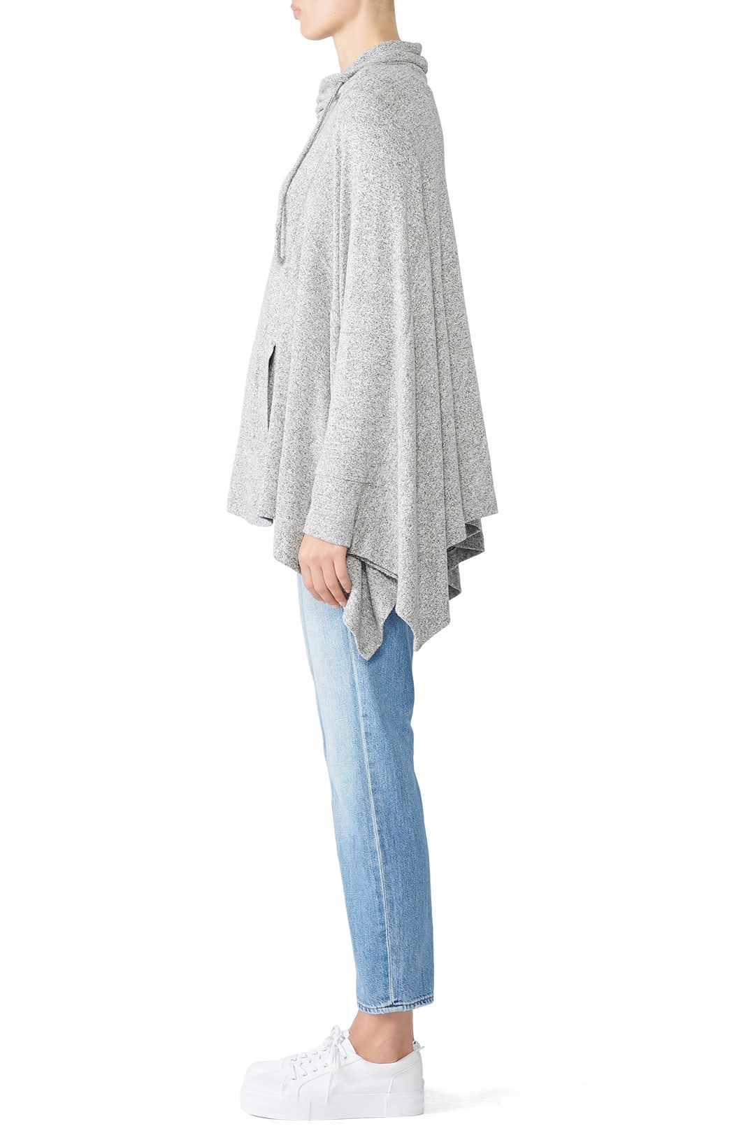 Heather Cowl Neck Poncho by Fifteen Twenty 2