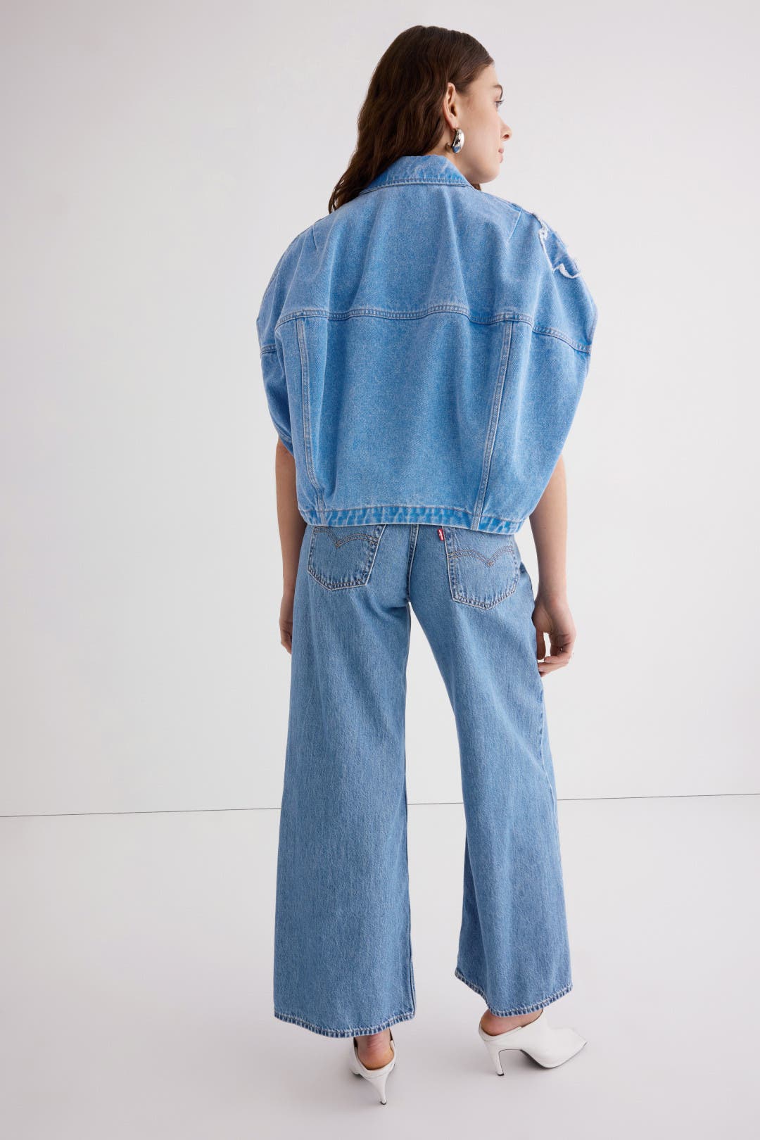 Light Blue Denim Vest With Patch Details by Marni | Rent the