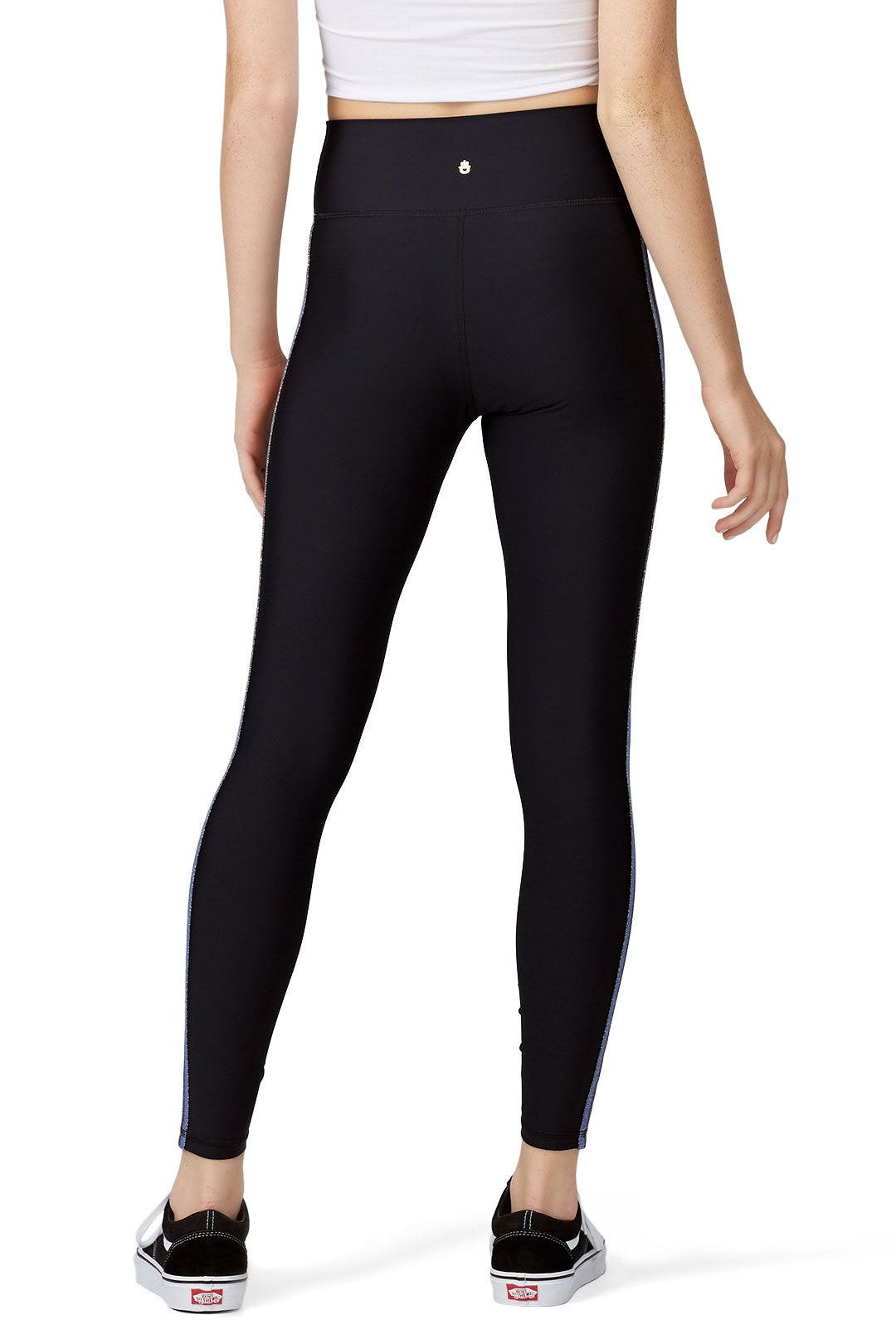 Black Side Stripe Leggings by Spiritual Gangster 2