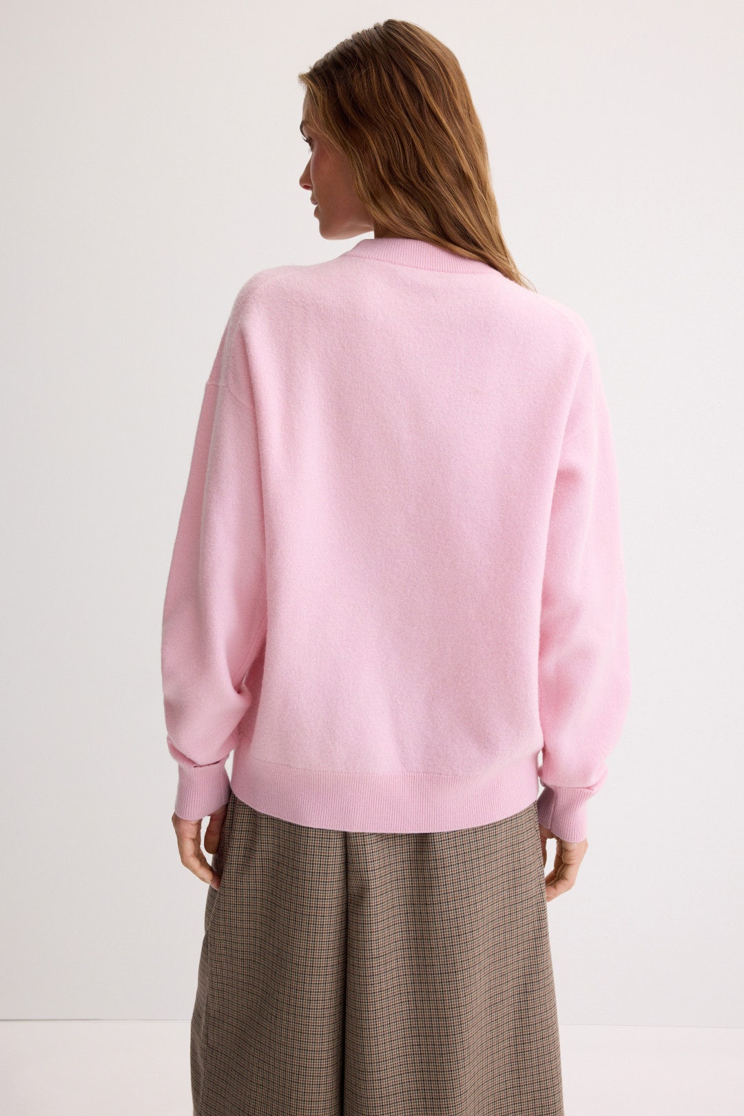 Boiled Wool Crewneck Easy Pullover by Tibi 2